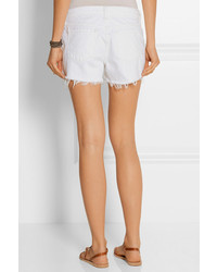 Женские белые джинсовые шорты от J Brand