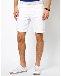 Мужские белые джинсовые шорты от Asos