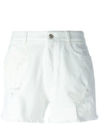 Женские белые джинсовые шорты от Ermanno Scervino