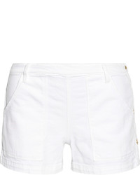 Женские белые джинсовые шорты от Frame