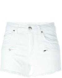 Женские белые джинсовые шорты от PIERRE BALMAIN
