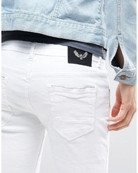 Мужские белые джинсовые шорты от Brave Soul
