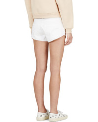 Женские белые джинсовые шорты от Filles a papa