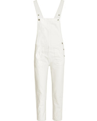 Белые джинсовые штаны-комбинезон от MiH Jeans