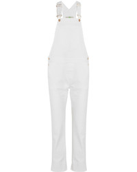 Белые джинсовые штаны-комбинезон от Stella McCartney