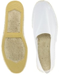 Мужские белые джинсовые эспадрильи от Asos