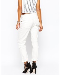 Белые джинсы-бойфренды от G Star