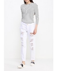 Белые джинсы-бойфренды от LOST INK