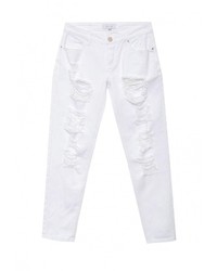 Белые джинсы-бойфренды от LOST INK