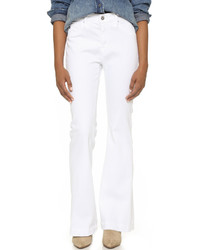 Белые джинсы-клеш от AG Jeans