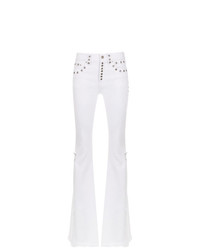 Белые джинсы-клеш от Andrea Bogosian