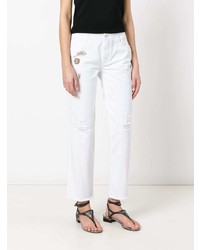 Белые джинсы-клеш от Ermanno Scervino