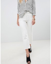 Белые джинсы-клеш от ASOS DESIGN