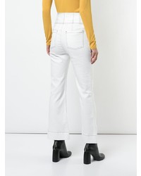 Белые джинсы-клеш от Ulla Johnson