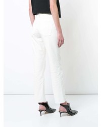 Белые джинсы-клеш от Harvey Faircloth