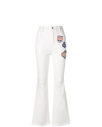 Белые джинсы-клеш от Dolce & Gabbana