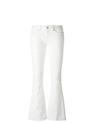 Белые джинсы-клеш от Dondup