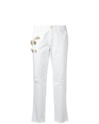 Белые джинсы-клеш от Ermanno Scervino