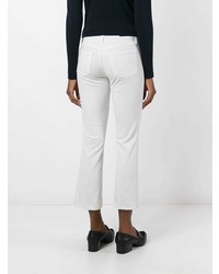 Белые джинсы-клеш от J Brand