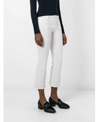 Белые джинсы-клеш от J Brand
