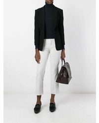 Белые джинсы-клеш от J Brand