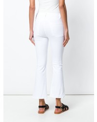 Белые джинсы-клеш от Frame Denim