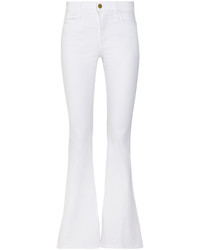 Белые джинсы-клеш от Frame