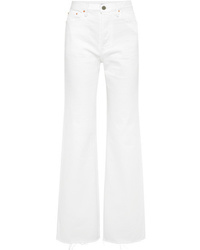 Белые джинсы-клеш от Grlfrnd