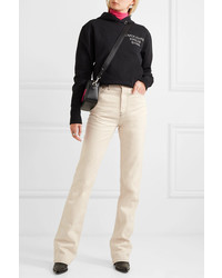 Белые джинсы-клеш от Helmut Lang