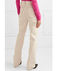 Белые джинсы-клеш от Helmut Lang