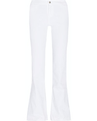 Белые джинсы-клеш от J Brand