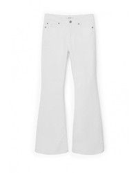 Белые джинсы-клеш от Mango