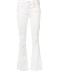Белые джинсы-клеш от Mother