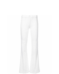 Белые джинсы-клеш от Paige
