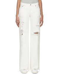 Белые джинсы-клеш от R 13