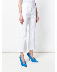 Белые джинсы-клеш от MSGM