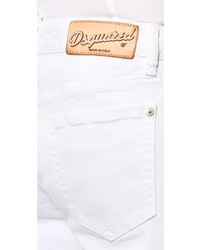 Белые джинсы-клеш от Dsquared2