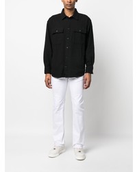 Мужские белые джинсы с вышивкой от Billionaire