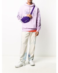 Мужские белые джинсы с принтом тай-дай от Palm Angels