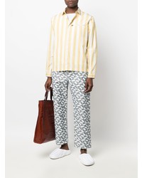 Мужские белые джинсы с принтом от Sunnei