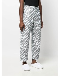 Мужские белые джинсы с принтом от Sunnei