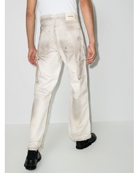 Мужские белые джинсы с принтом от Heron Preston