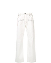Мужские белые джинсы с принтом от Dust
