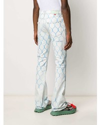 Мужские белые джинсы с принтом от Off-White