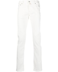 Мужские белые джинсы с принтом от Jacob Cohen