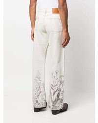Мужские белые джинсы с принтом от Cmmn Swdn