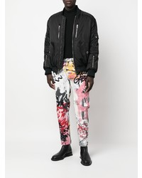 Мужские белые джинсы с принтом от Dolce & Gabbana