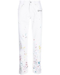 Мужские белые джинсы с принтом от Off-White