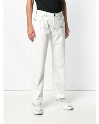 Мужские белые джинсы с принтом от Dust