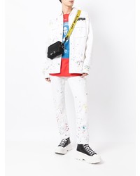 Мужские белые джинсы с принтом от Off-White